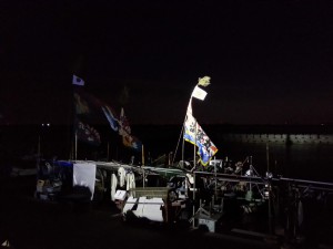 赤須賀漁港の大漁旗
