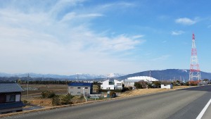 長島ドームと多度山と藤原岳