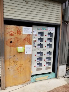 朝取れ金魚の自販機